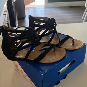 Elegant Black Gladiator Sandals